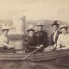 Six women in a boat